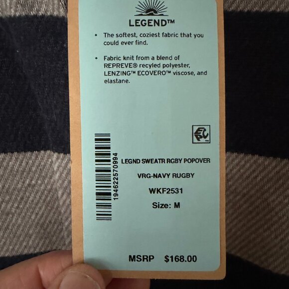 Faherty Legend Sweater Rugby Popover - Picture 6 of 7